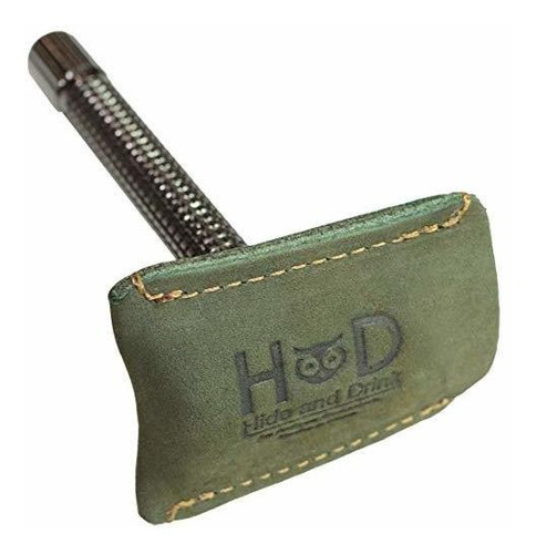 Afeitadora De Seguridad - Hide & Drink, Leather Double Edge 