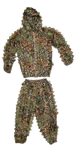 Algodón Táctico 3d Hoja Árbol Ghillie Traje De Caza