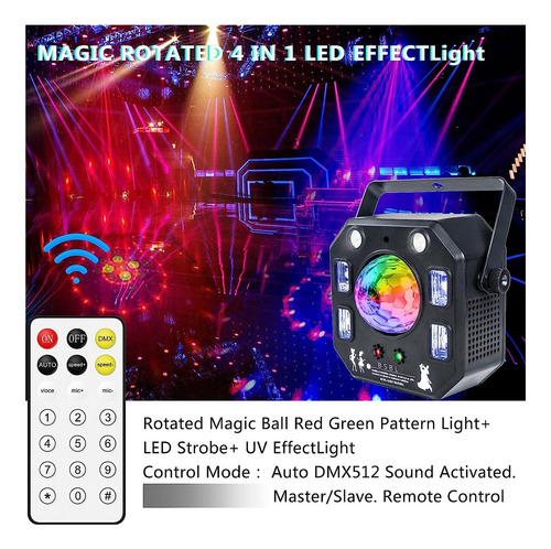 Disco Magic Ball Di Controlador De Luz De Palco Dmx Strobe