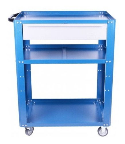 Imagem 4 de 4 de Carrinho Porta Ferramentas Multiuso Com Rodas Azul Fercar