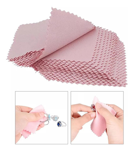 D Paño De Limpieza De Joyas, Paño De Limpieza, 100 Piezas
