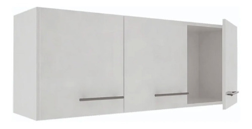 Alacena 140cm 3 Puertas C/estantes Blanca O Wengue Melamina@