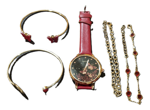 Conjunto Reloj Con Accesorios Para Mujer San Valentín