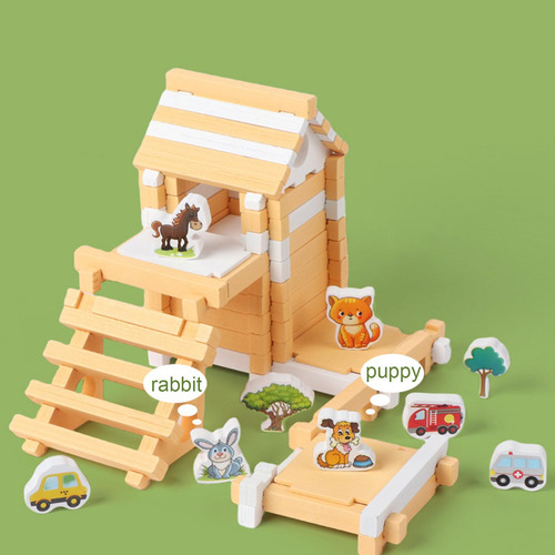 Juego De Bloques De Construcción Para Niños, Construcción