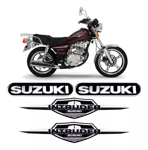 Kit Adesivo Suzuki Intruder 125 Preto Resinado 2012/2016 - Sportinox  Adesivos Automotivos