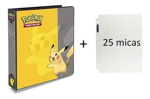 Carpeta Pokémon Pikachu De 9 Espacios Para Tarjetas