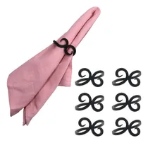 Comprar Juego De 6 Servilleteros Anudados De Hierro, Decoración De M