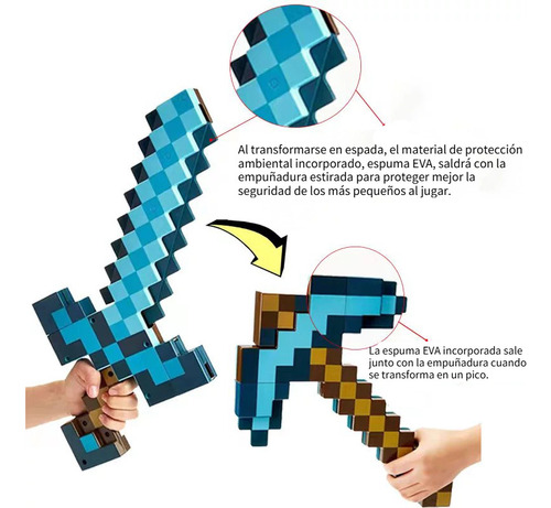 Minecraft Transformable Sword And Draft, Sound And Light Edi