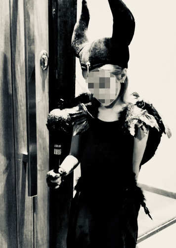 Malefica Gorro Y Alas Negras Cotillon Disfraz Halloween