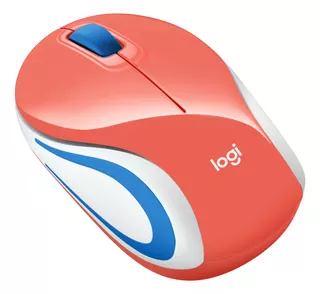 Mini Mouse Inalambrico Logitech M187 Coral Optico 910-005362