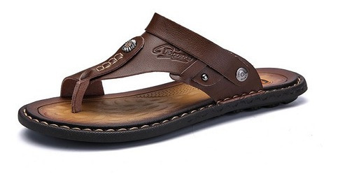 Chanclas Hombre Cuero Genuino Para