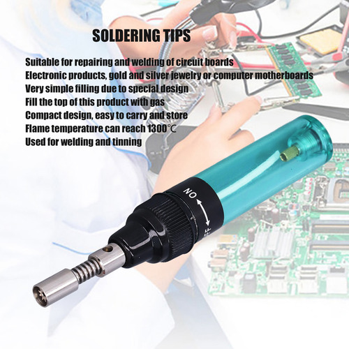 Kit De Soldador De Gas Portátil Con Temperatura Ajustable