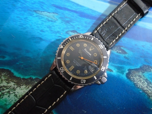 Bulova Oceanographer Automatic Diver Black Dial 666 Feet