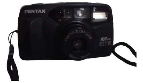1076 Prd- Antiga- Câmera Pentax- Iqzoom Ezy-r- Analógica
