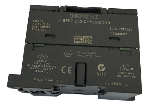 Siemens 6es7 232-0hb22-0xa0 Modulo Salidas Analogicas Em 232 (Usado)