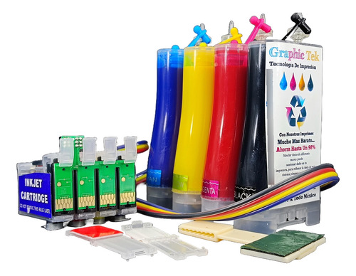 Sistema De Tinta Continua Compatible Epson Wf320 Nx420 Tx235