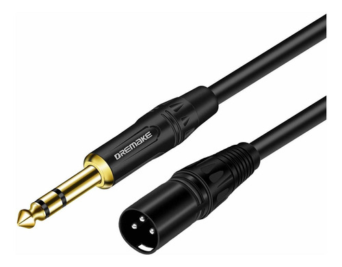 Cable De Microfono Trs Macho 1/4  A Xlr Macho 3 Pines | 1 M