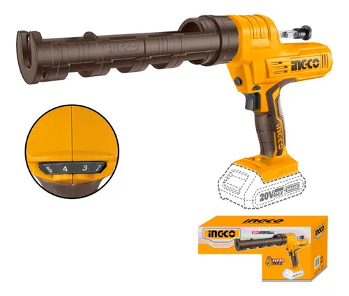 Pistola Calafatera Industrial Ingco Inalamb 20v S/bat S/carg