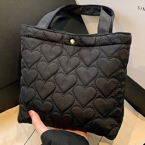 . Bolso Casual Acolchado En Forma De Corazón For Mujer,