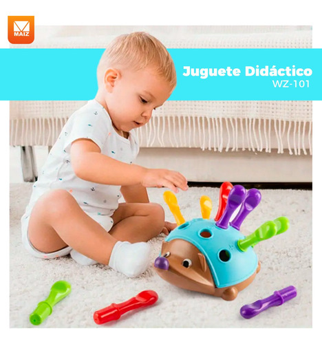 Juguete Bebe Puercoespin Didactico Educativo Infantil