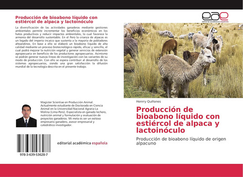 Libro: Producción De Bioabono Líquido Con Estiércol De Alpac