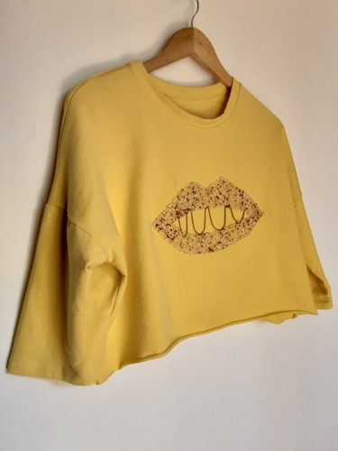 Imagen 5 de 10 de Sweater Italiano Con Aplicaciones Brillantes, Talla Unica