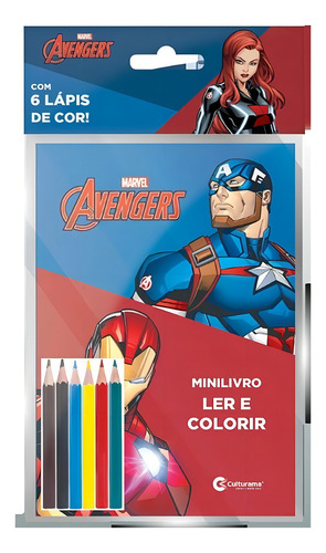 Avengers: Ler E Colorir, De Marvel. Editorial Culturama, Tapa Mole, Edición Regular En Português, 2024