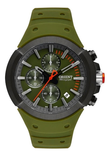 Relógio Orient Cronógrafo Myspc004 E1ex Verde