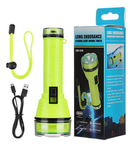 Linterna De Buceo Linterna Subacuática Brillante Linterna Re