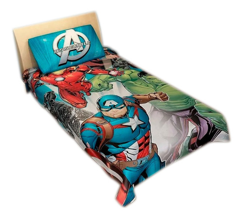 Cubrelecho + Funda Almohada Spiderman Cars Mickey Disney