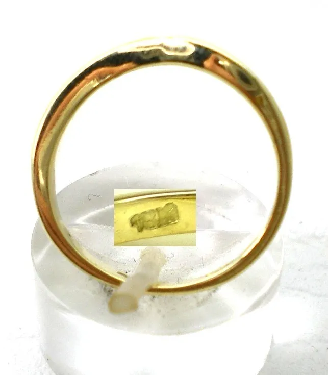 Anillo De Oro 18 Kt Y Esmeralda Natural