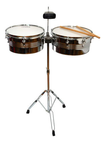 Timbales Con Cencerro Fever Pailas Acusticas