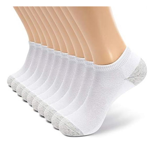 Monfoot Paquete De 10 Calcetines Tobilleros Acolchados De Al