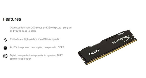 Imagem 4 de 7 de Kingston Hyperx Ddr4 4g 8g 2666mhz 16gb = 2pcsx8g Desktop