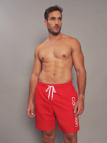 Traje De Baño Core Solids Rojo Calvin Klein