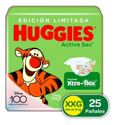 Pañales Active Sec Etapa 5 25u - Unidad a $1351