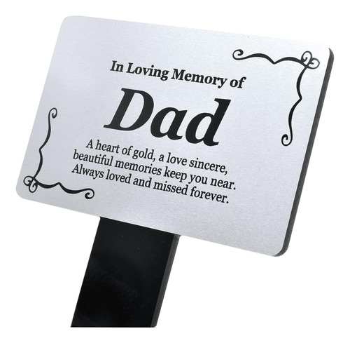 Placa Conmemorativa Para Papá  Poema De Recuerdo Impreso «i