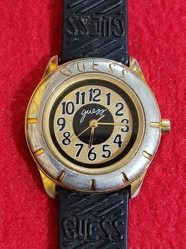 Reloj Guess Mujer Cuarzo Para Reparar, Dorado (vintage).
