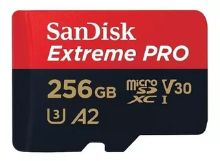 Tarjeta De Memoria Micro Sd Sandisk Extreme Pro 256gb 200mb/