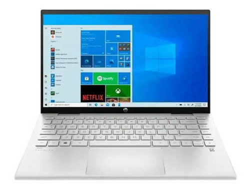 Notebook HP Pavilion x360 14-dy0011la plateada natural táctil 14", Intel Core i5 1135G7  8GB de RAM 512GB SSD, Intel Iris Xe Graphics G7 80EUs 1920x1080px Windows 10 Home