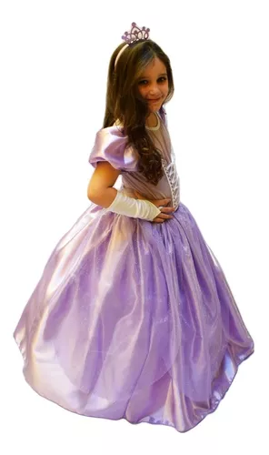 Vestido Fantasia Infantil Princesa Sofia Longo