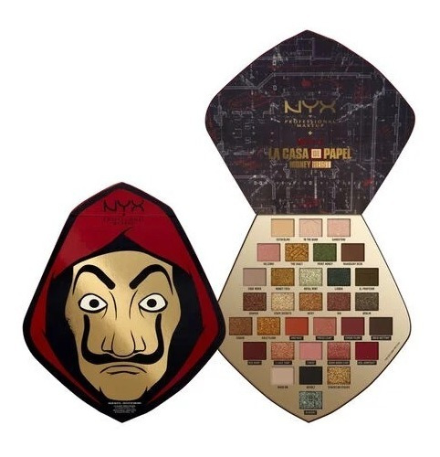 Paleta De 32 Sombras Casa De Papel Mask Color Palette Nyx