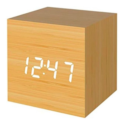 Reloj Digital De Madera