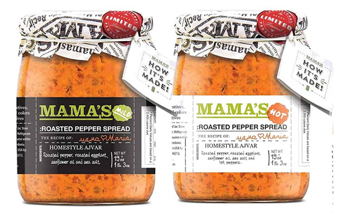 Mama's Home Style Pimienta Roasted Red Ajvar Spread Suave Y