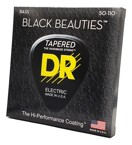 Dr Strings Cuerdas De Guitarra Bajo, Bellezas Negras - Reves