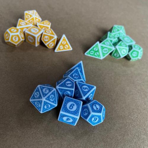 3 X 7 Uds Dados De Juego De Dados De Varios Lados Compatible