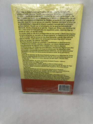 Libro Olga Bernhard Schlink Ed Anagrama