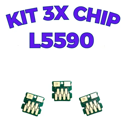 Kit 3 Chip Compatível Caixa Manutenção L5590 - C9344 | MercadoLivre