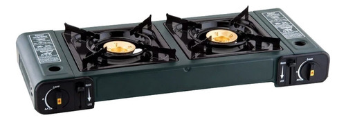 Anafe Dual Cocina Portátil 2 Hornallas A Gas - Color Verde