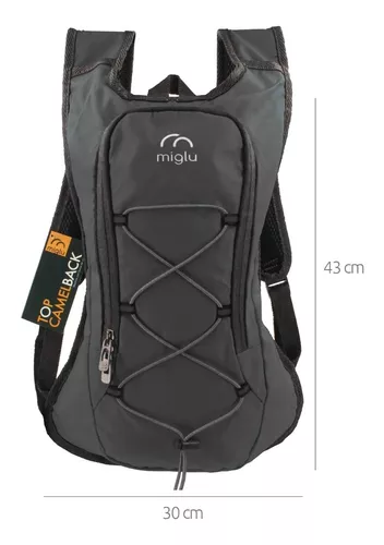 Mochila Trekking 40 Litros + Bolsa De Agua 2lts Hidratacion